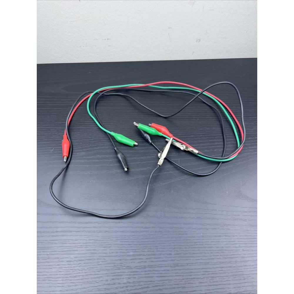 3Pc‎ Electrochemical Workstation Electrode Clip Leads 5 Ft Crocodile Clips
